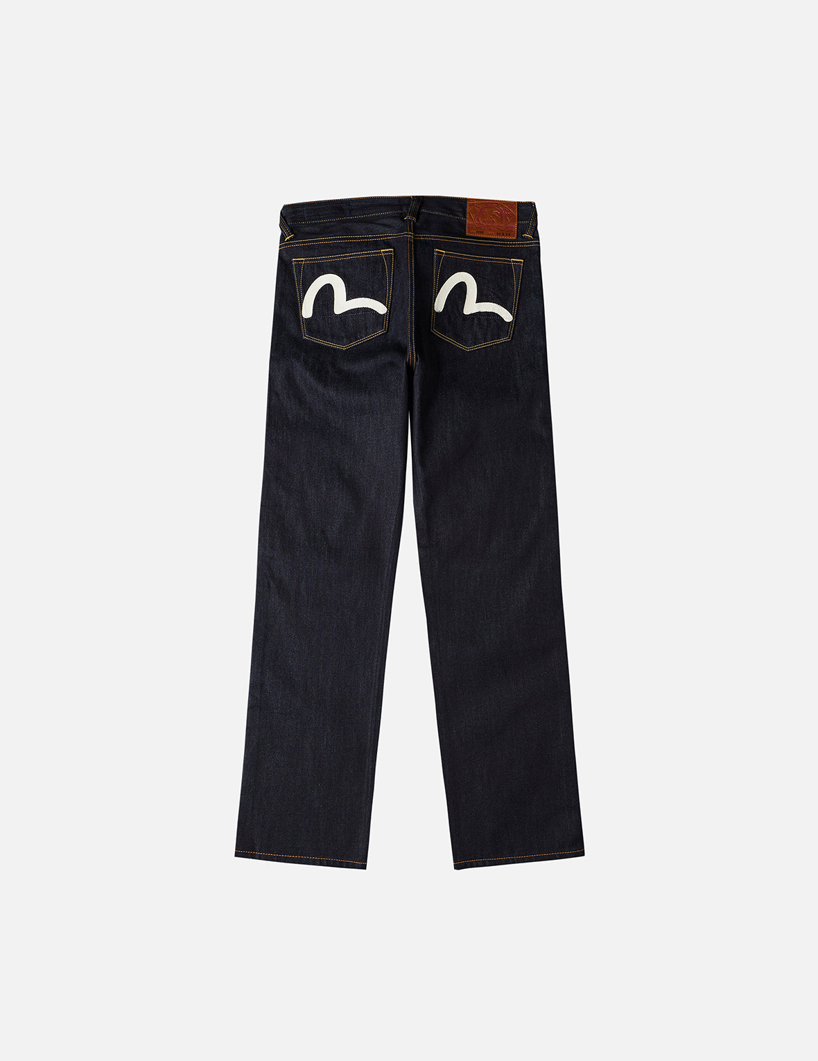 Seagull Print Pockets Regular Fit Jeans #2020